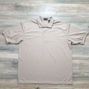 La Veen 2XL Mens Short Sleeve Shirt Golf Casual Air Cool Athletic Sport Tan